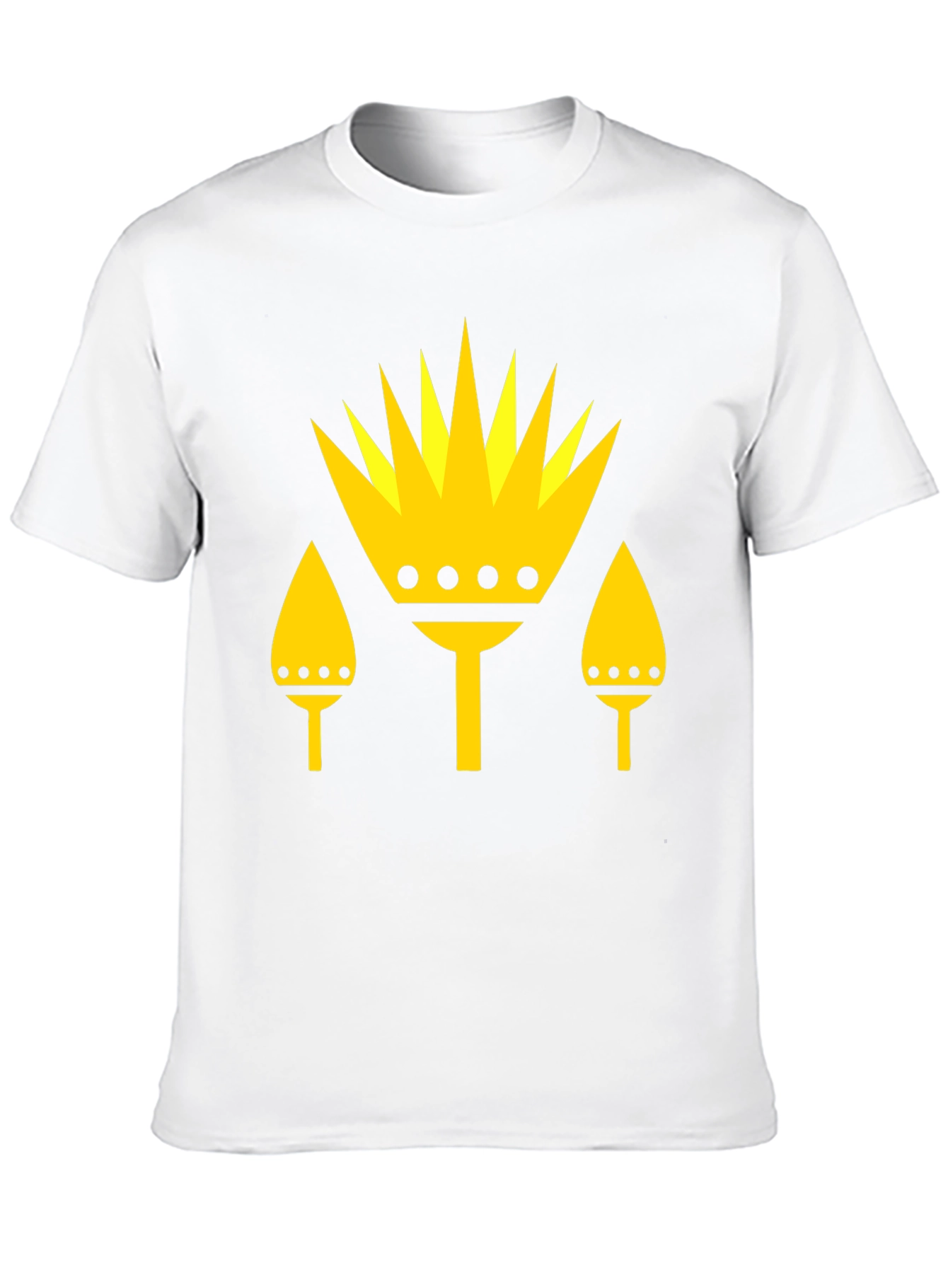 Graphic Tee - Yellow Crown Design