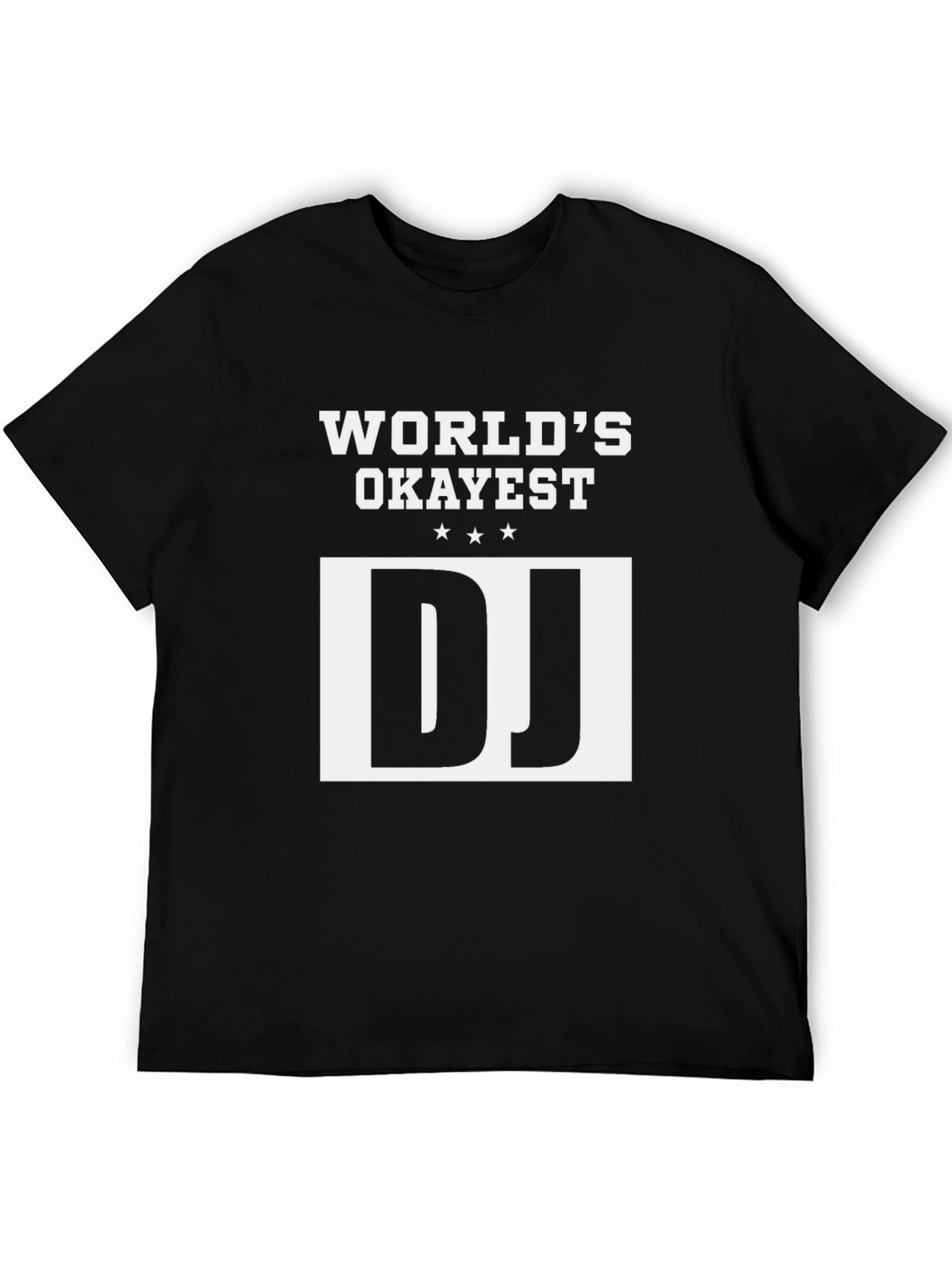 Worlds Okayest DJ Graphic Tee - Black