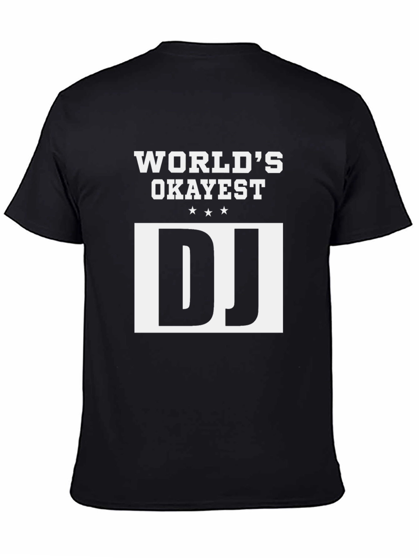Worlds Okayest DJ Graphic Tee - Black