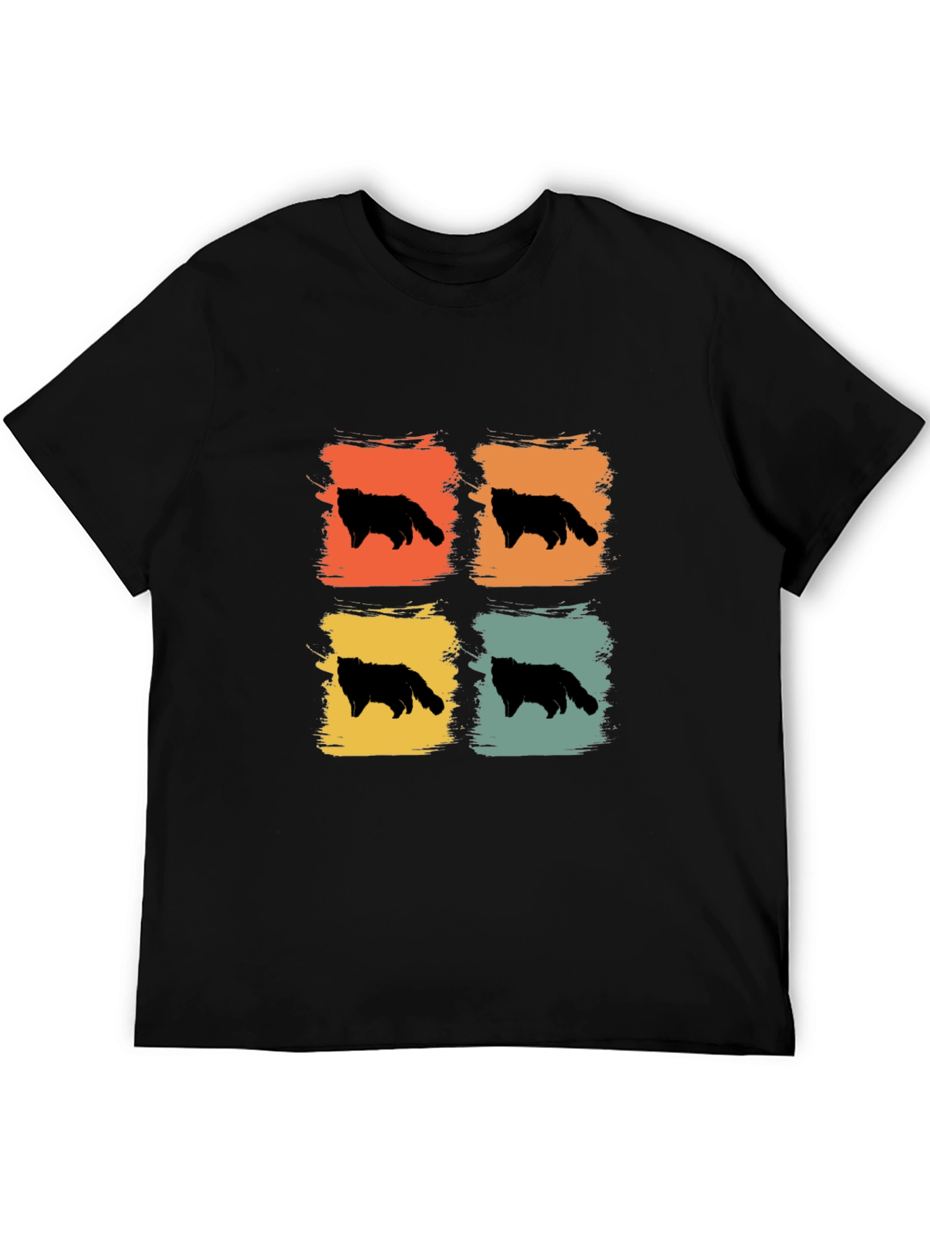 Retro Cat Silhouette T-Shirt