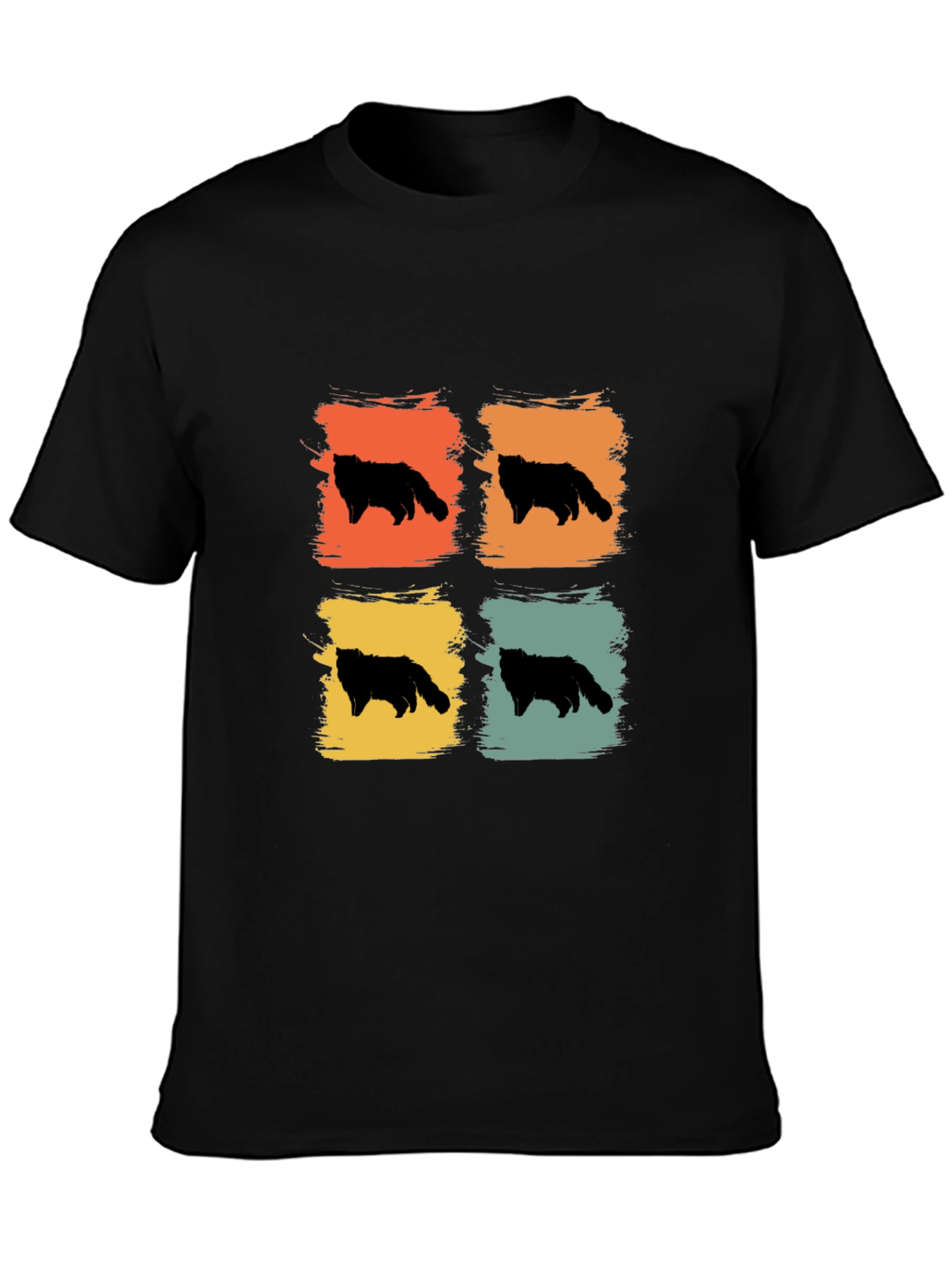 Retro Cat Silhouette T-Shirt