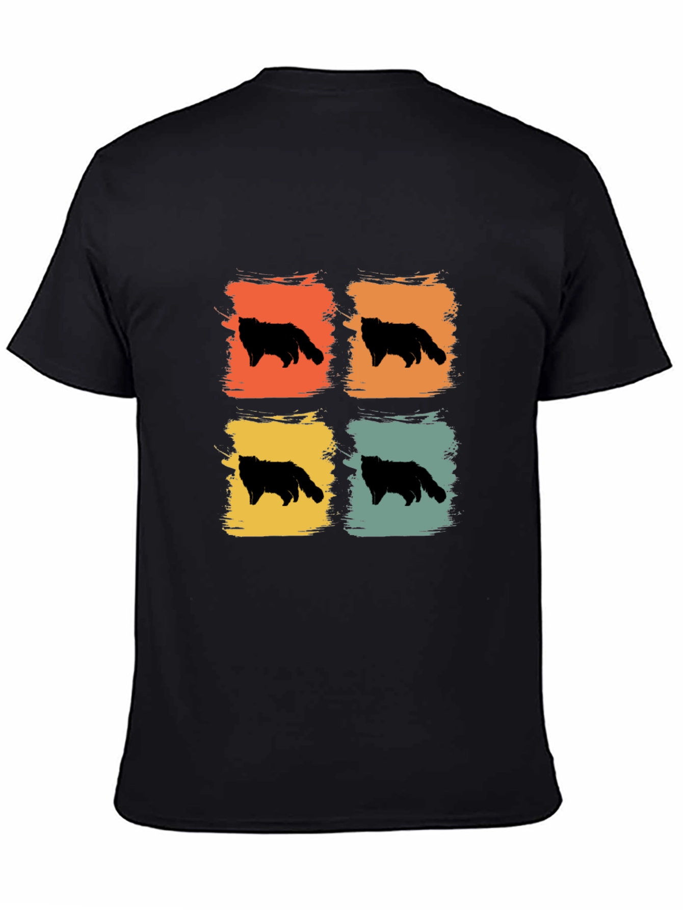Retro Cat Silhouette T-Shirt