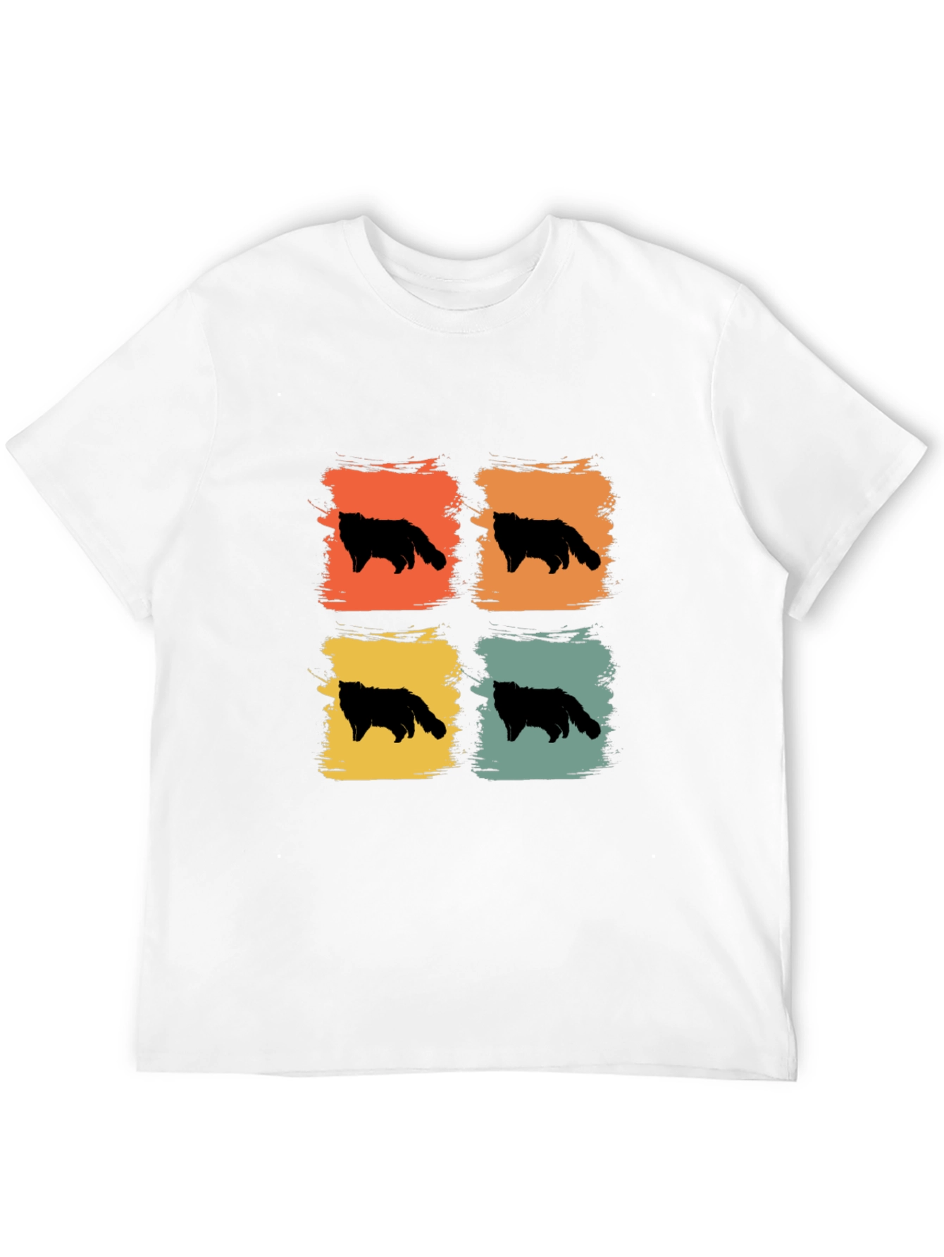 Retro Cat Silhouette T-Shirt